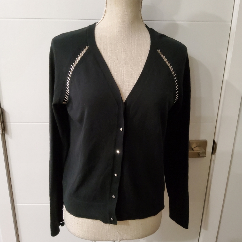 Milly Cashmere Blend Buttoned Cardigan Size M